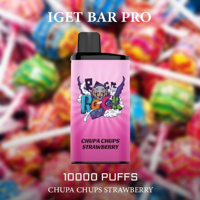 iget bar pro chupa chups strawberry – 10000 puffs