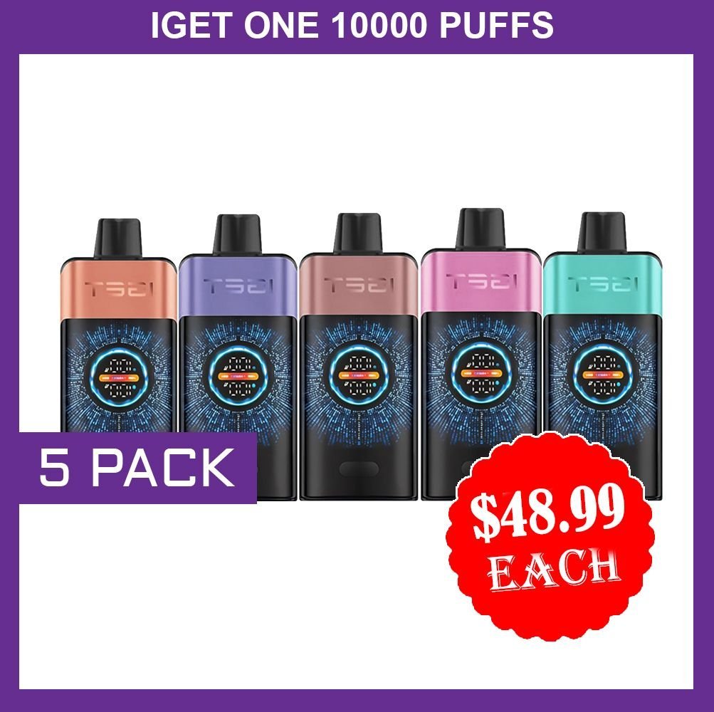 iget one 12000 puffs – 5 pack