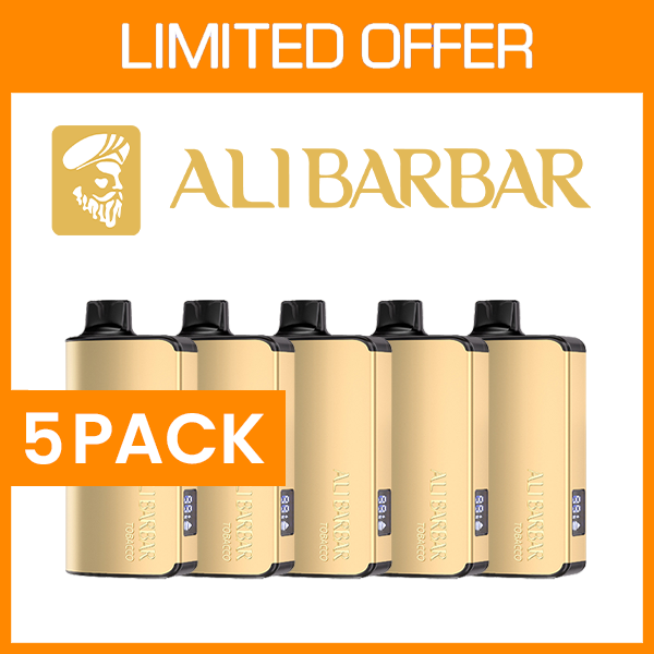 5 PACK – ALIBARBAR INGOT – 9000 PUFFS