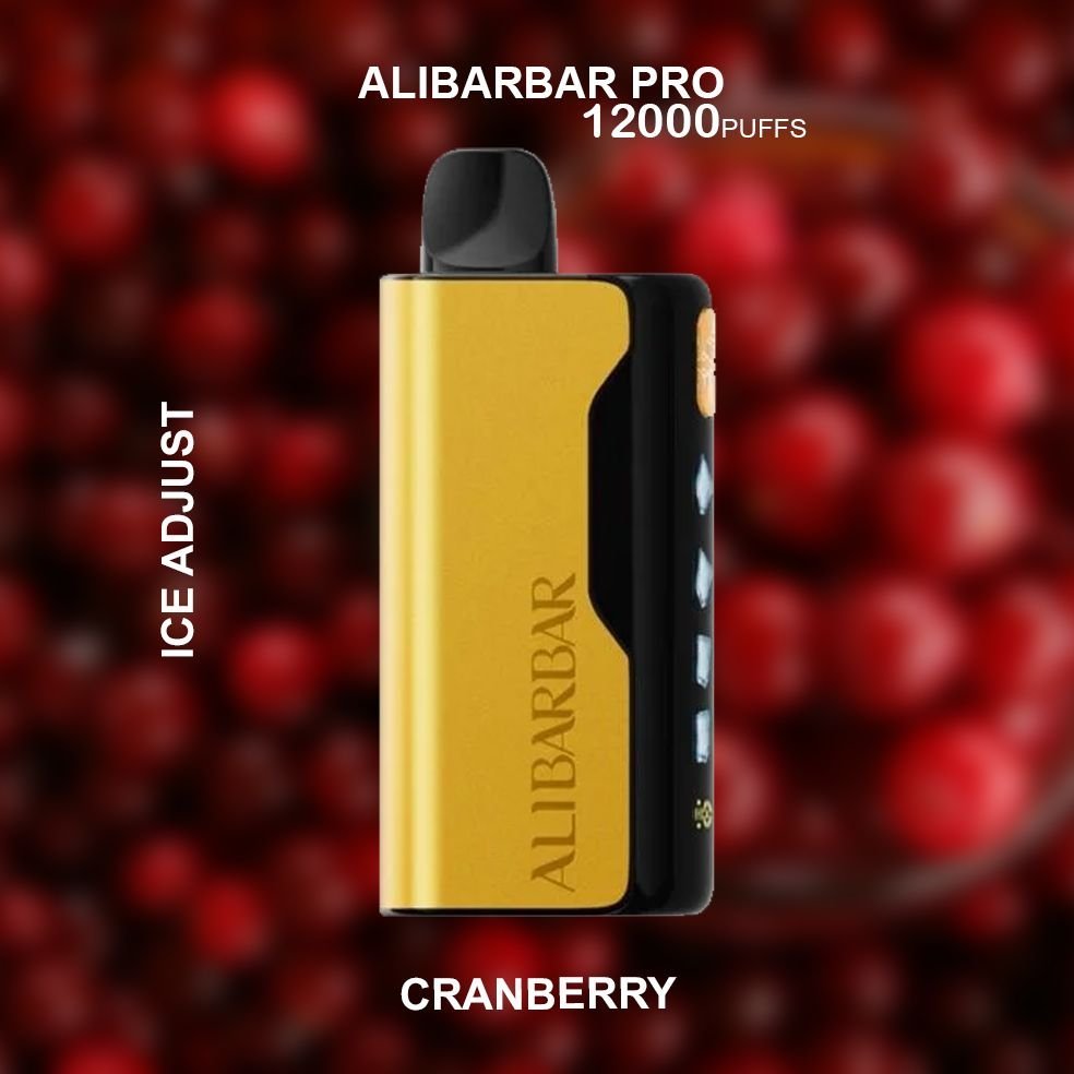 alibarbar pro ice adjust cranberry – 12000 puffs