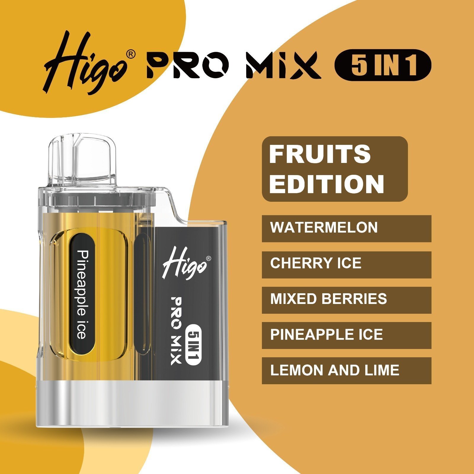 higo pro mix 5 in 1 – ice edition – 6000 puffs