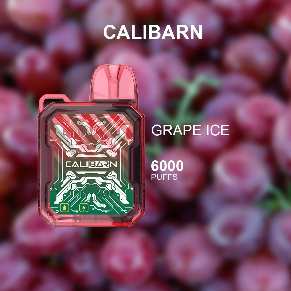 calibarn grape ice – 6000 puffs