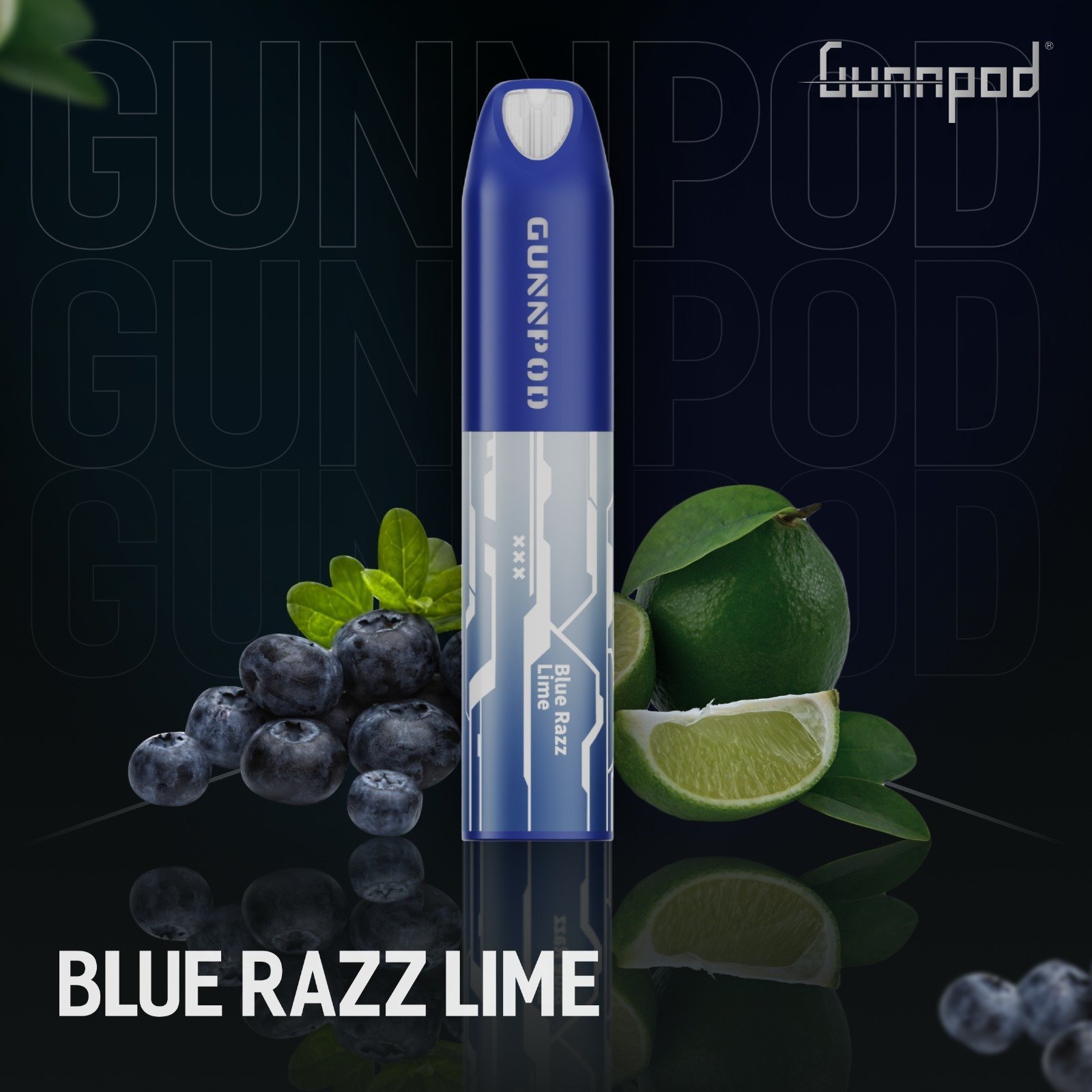 gunnpod lume blueberry razz lime – 5000 puffs