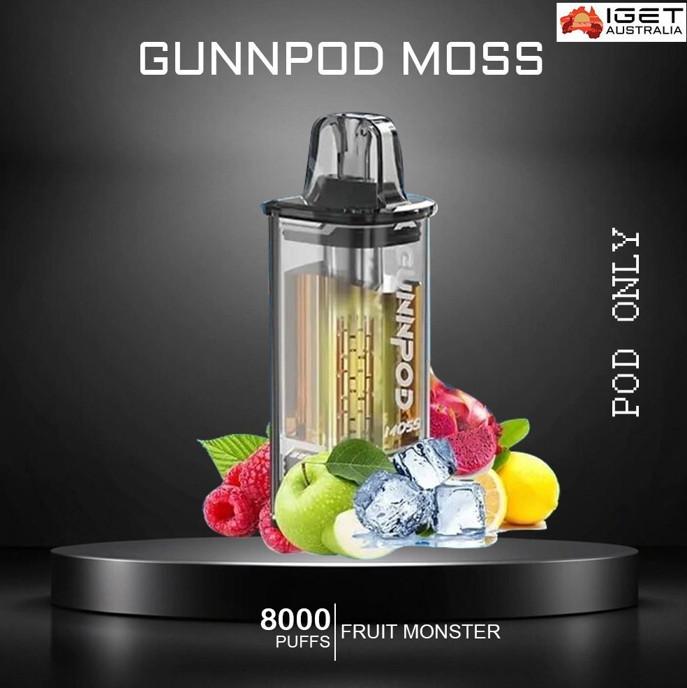 gunnpod moss – fruit monster – 8000 puffs – pod only