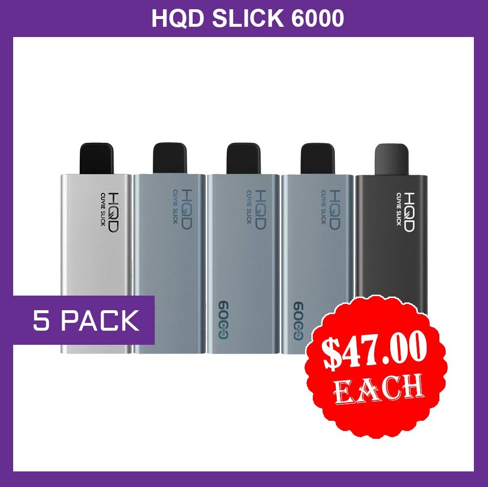 hqd slick – 5 pack 6000 puffs