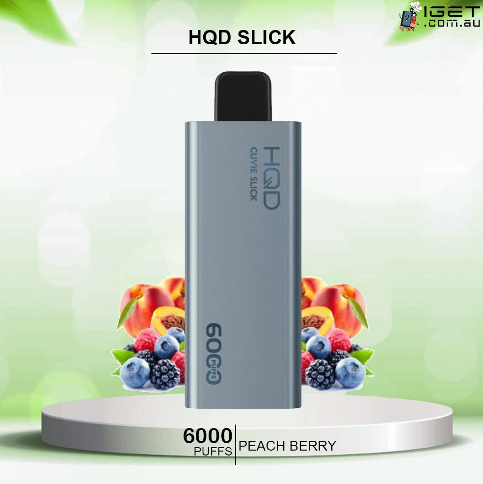 hqd slick peach berry – 6000 puffs