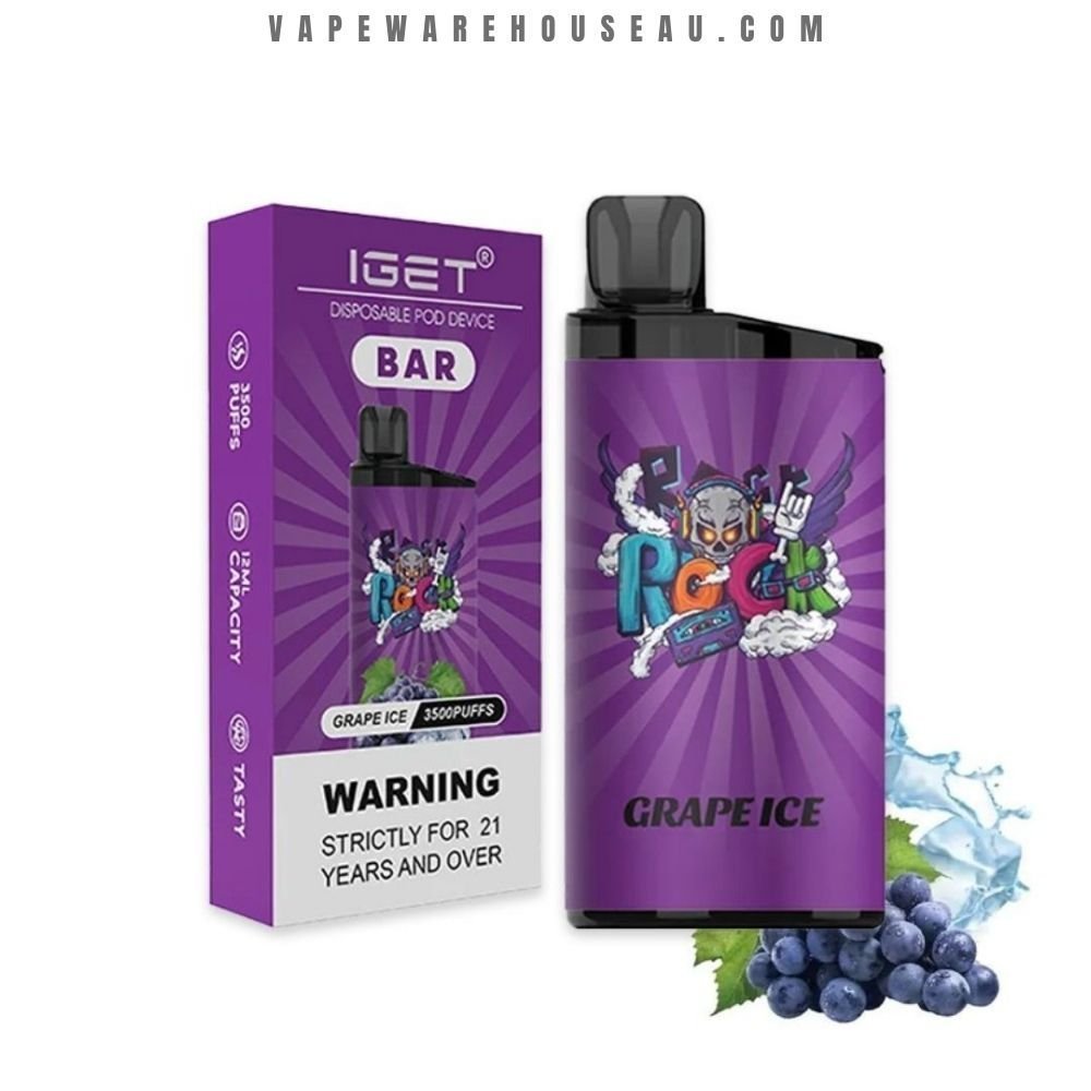 iget bar 3500 puffs grape ice