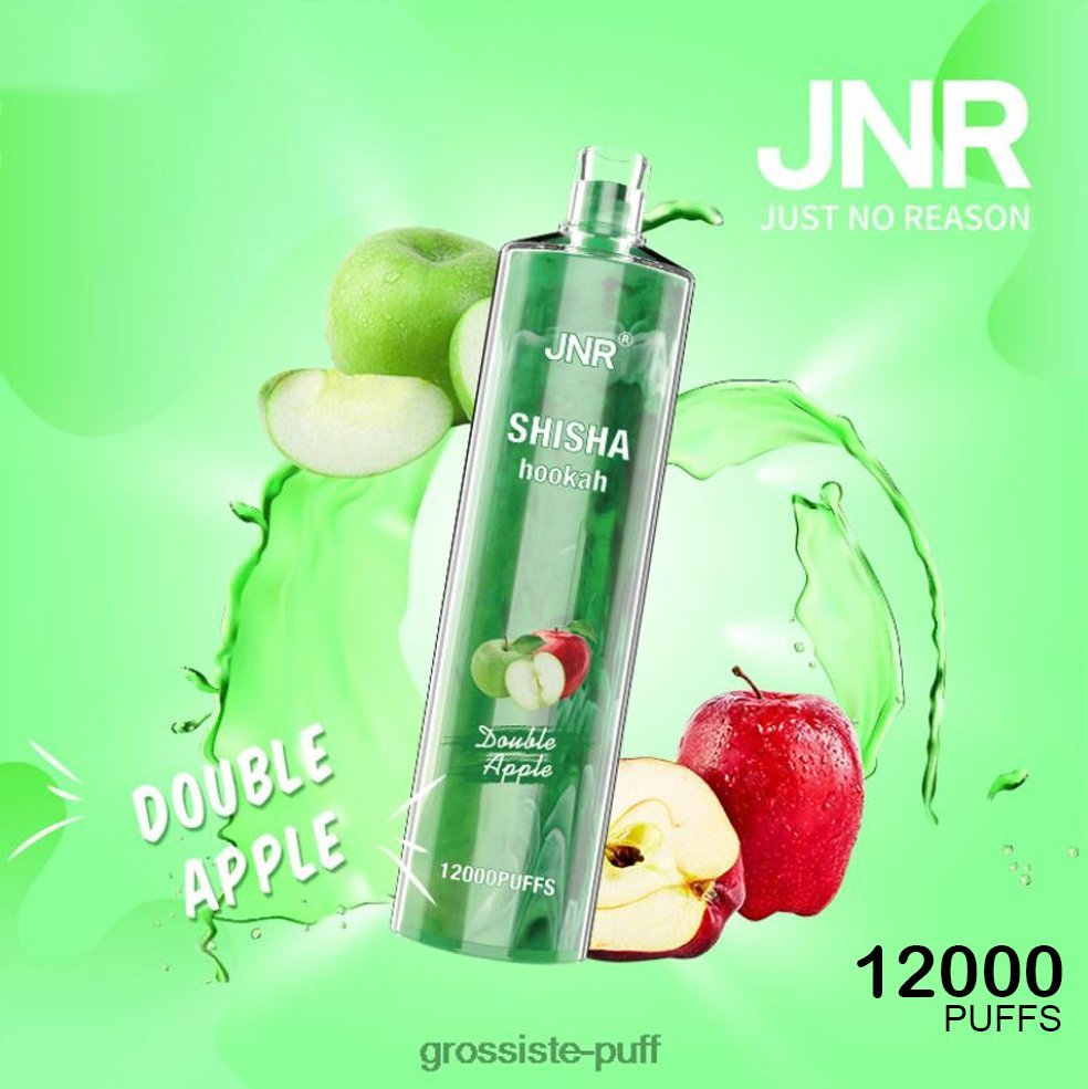 jnr shisha hookah – double apple – 12000 puffs