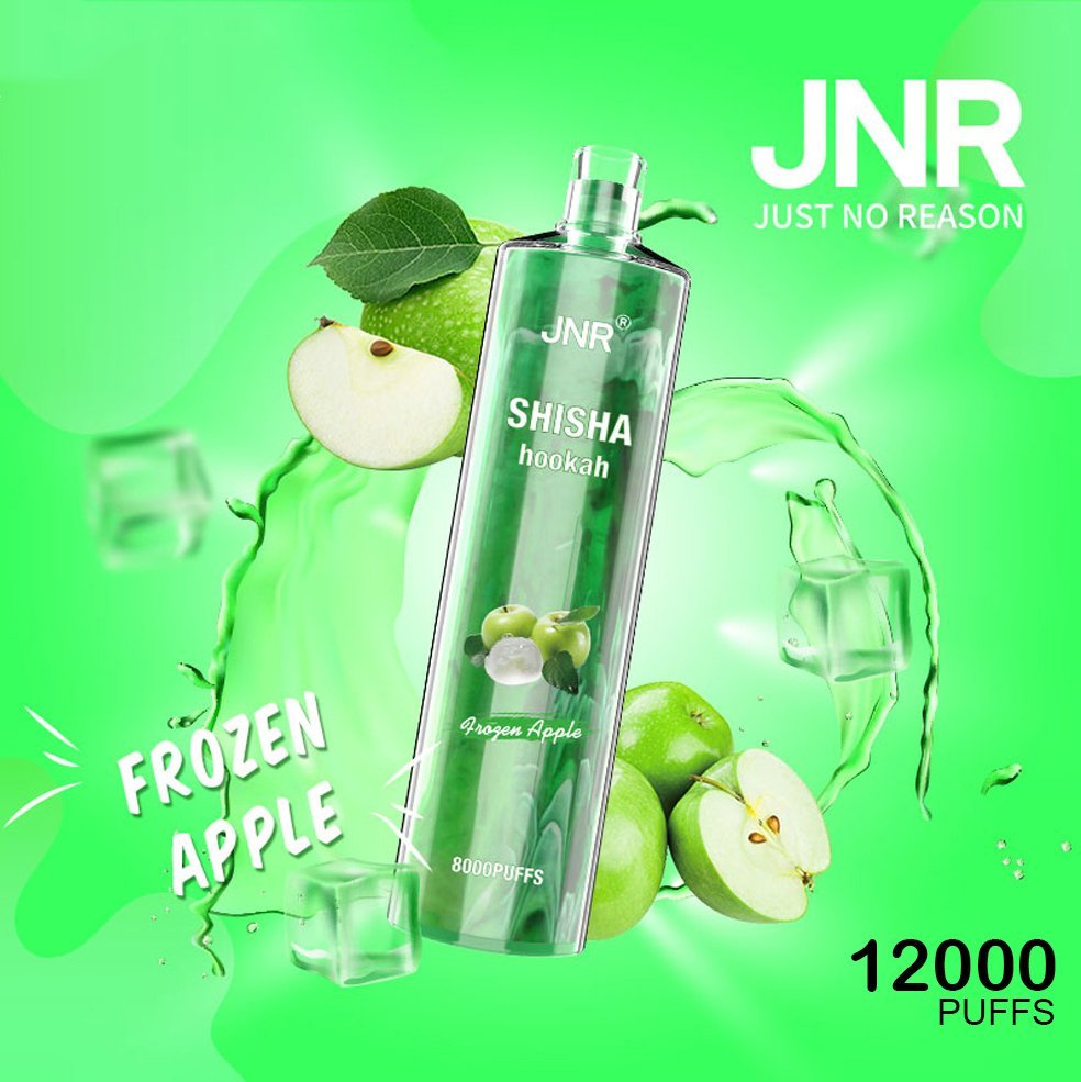 jnr shisha hookah – frozen apple – 12000 puffs