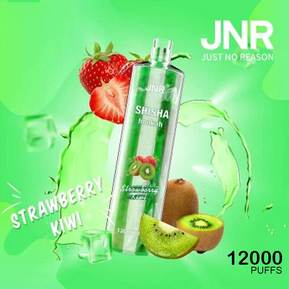 jnr shisha hookah – strawberry kiwi – 12000 puffs