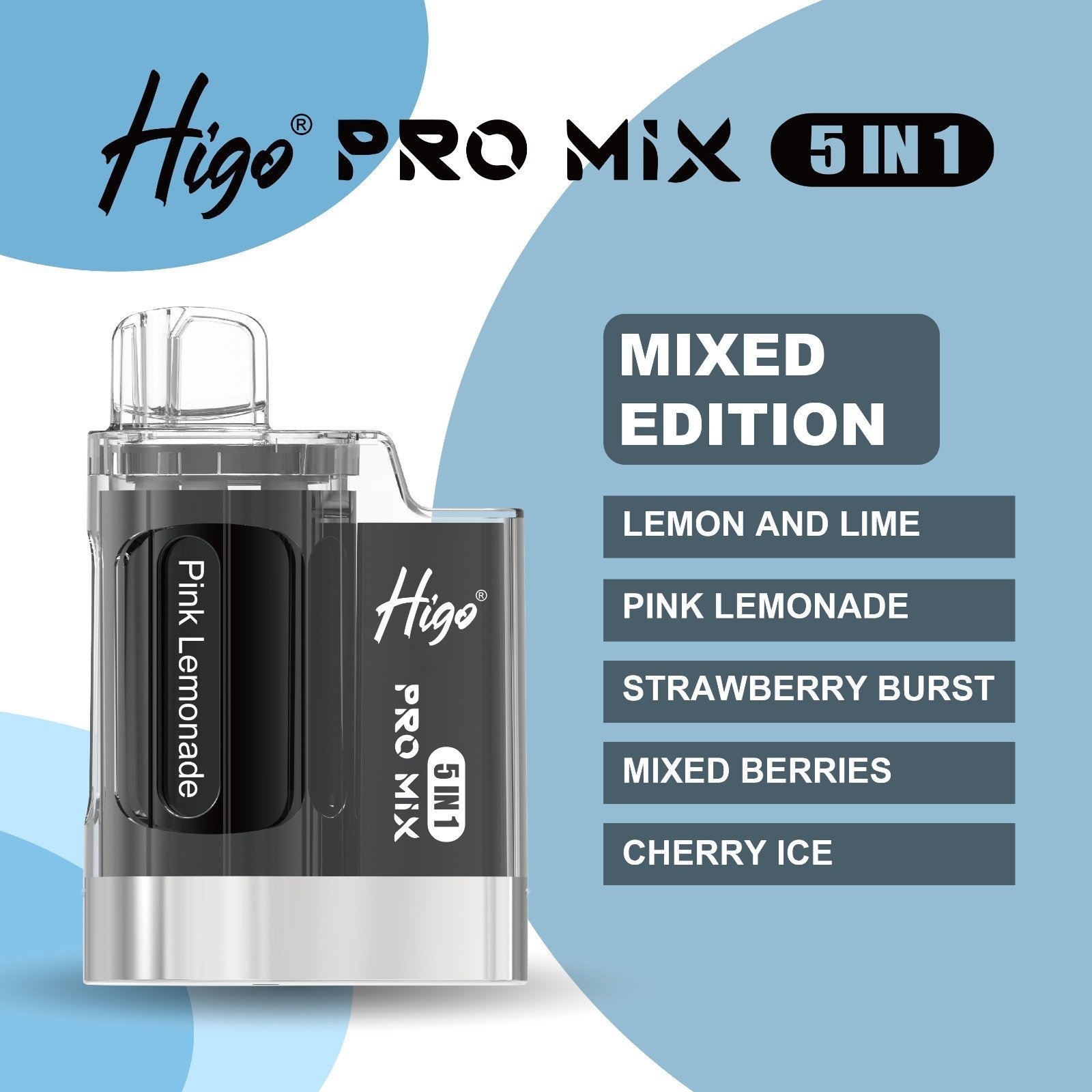 higo pro mix 5 in 1 – mixed edition – 6000 puffs