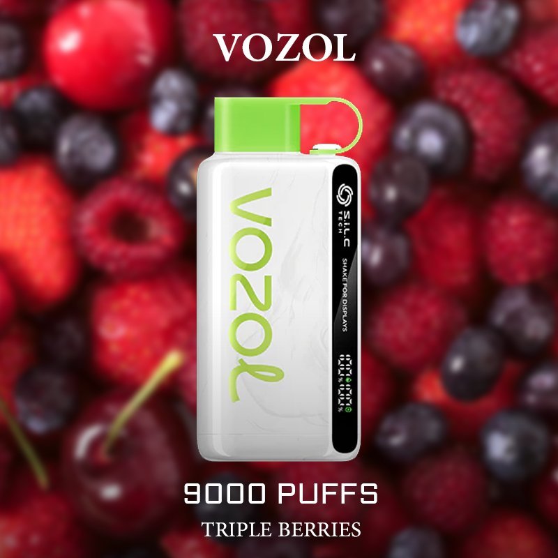 vozol triple berries – 9000 puffs