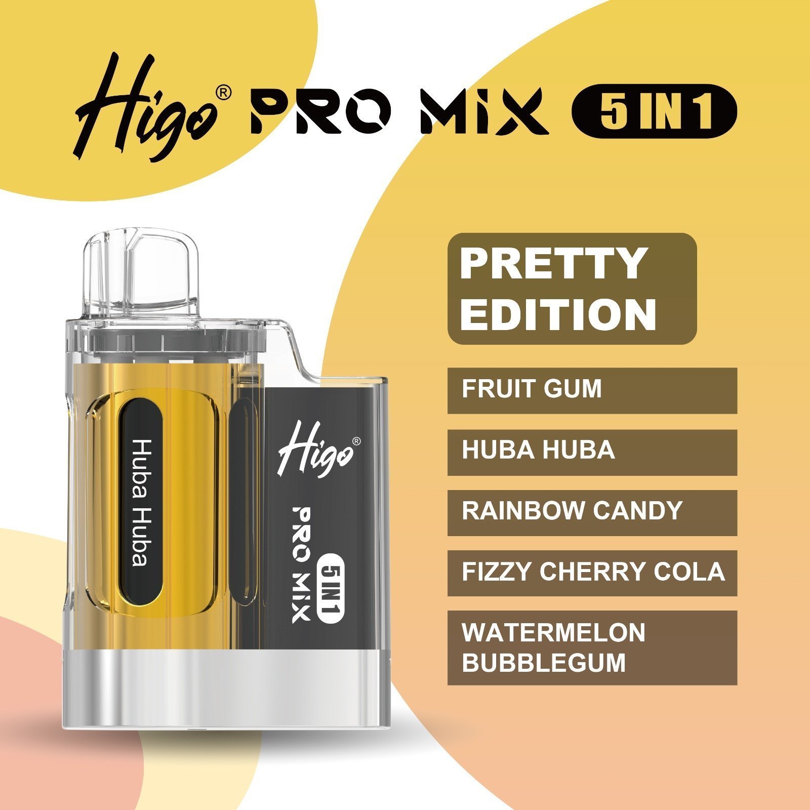 higo pro mix 5 in 1 – pretty edition – 6000 puffs