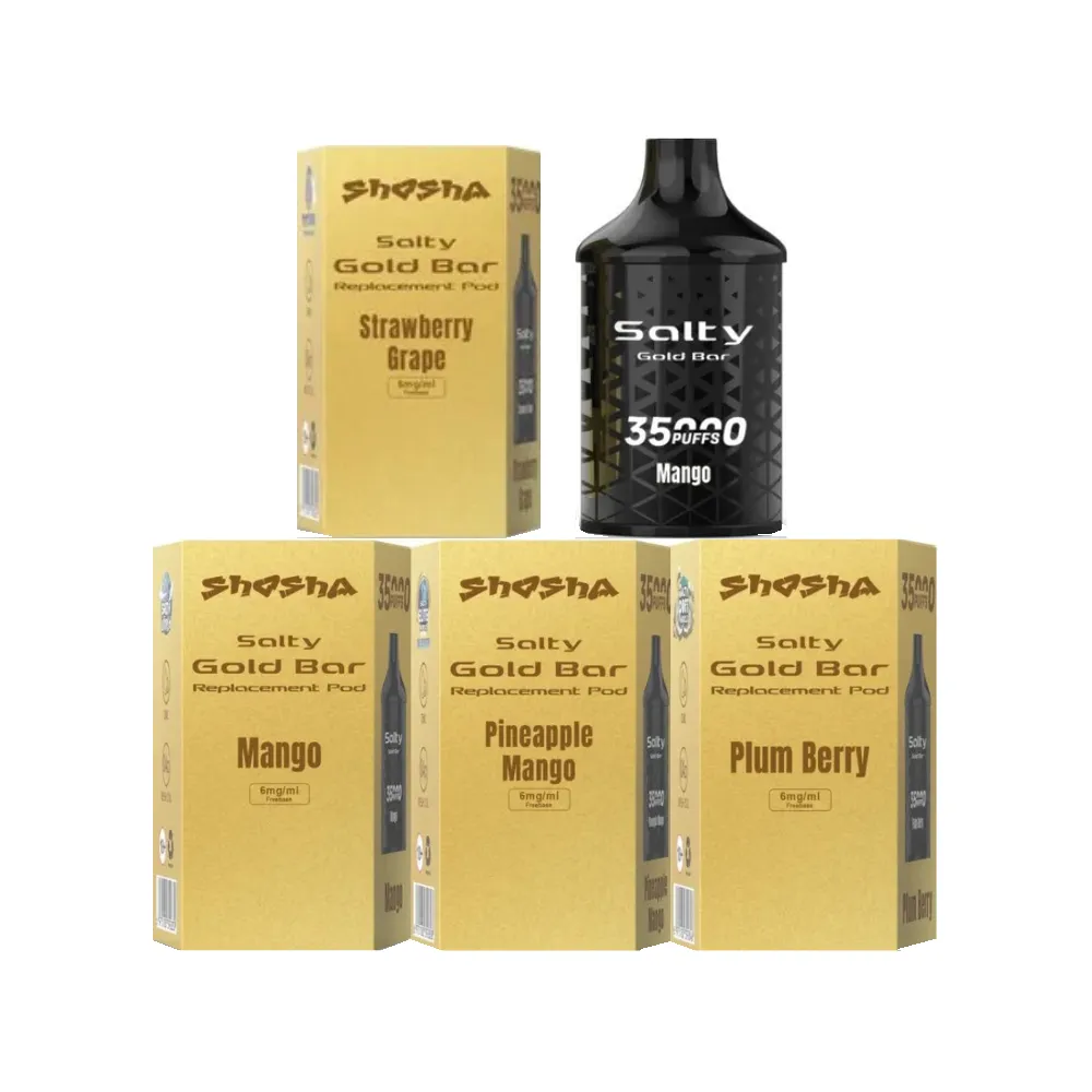salty gold bar pre filled pods 6mg/ml