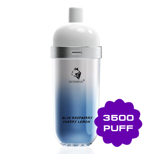gunnpod wave blue raspberry cherry lemon – 3500 puffs