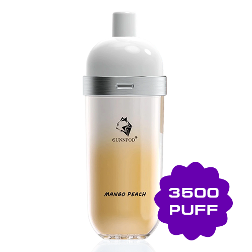 gunnpod wave mango peach – 3500 puffs