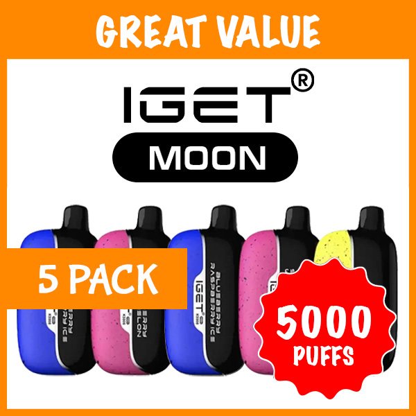 5 PACK – IGET MOON – 5000 PUFFS