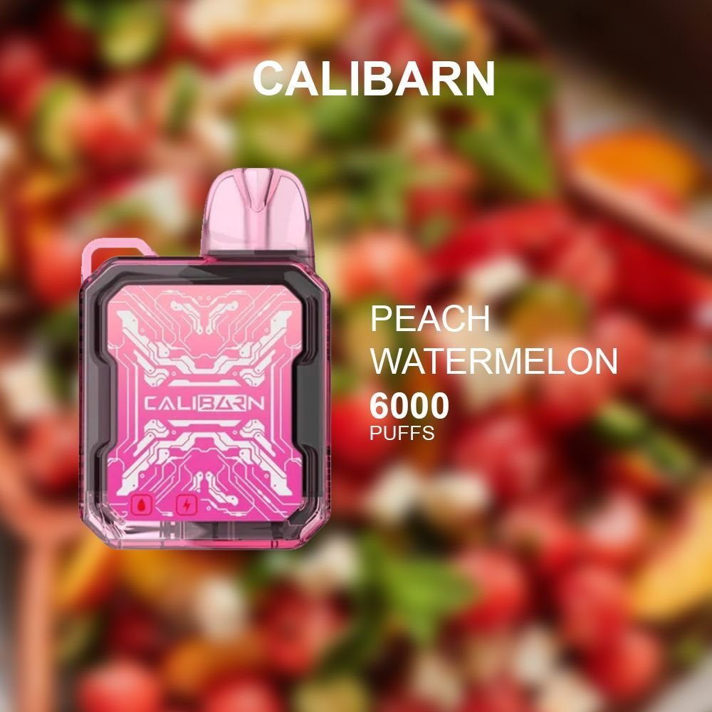 calibarn peach watermelon – 6000 puffs