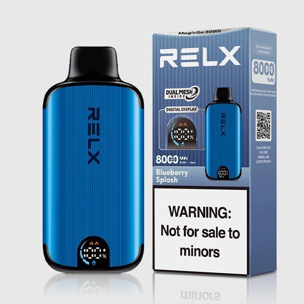 relx magicgo 8000 puffs blueberry splash