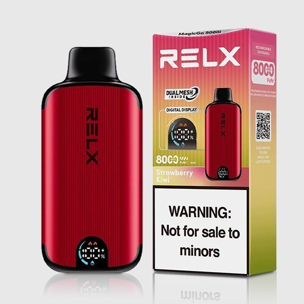 relx magicgo 8000 puffs strawberry kiwi