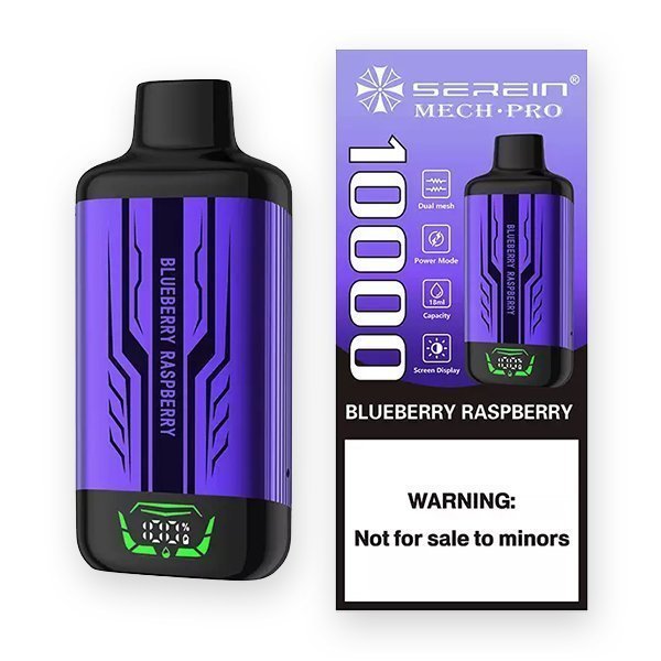 serein mech pro 10000 puffs blueberry raspberry