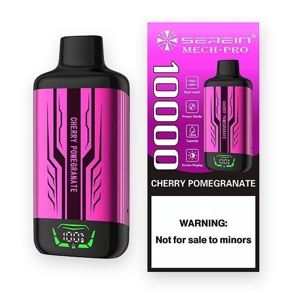 serein mech pro 10000 puffs cherry pomegranate