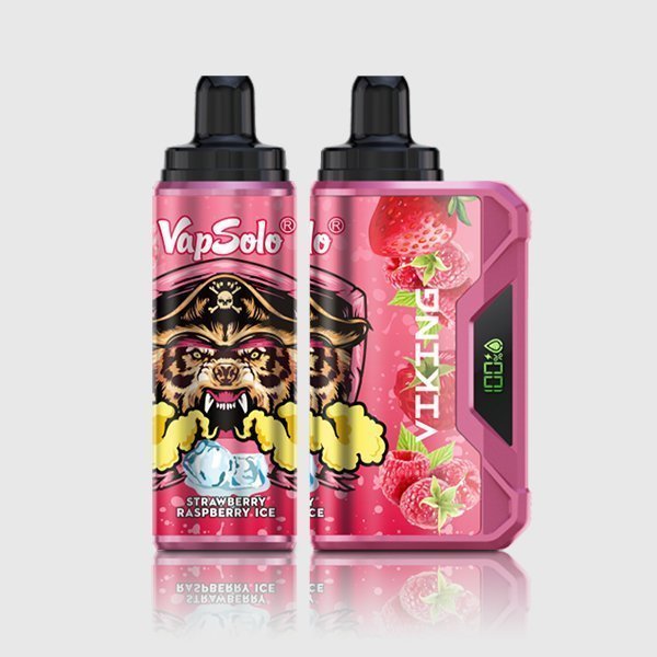 vapsolo viking 12000 puffs strawberry raspberry ice