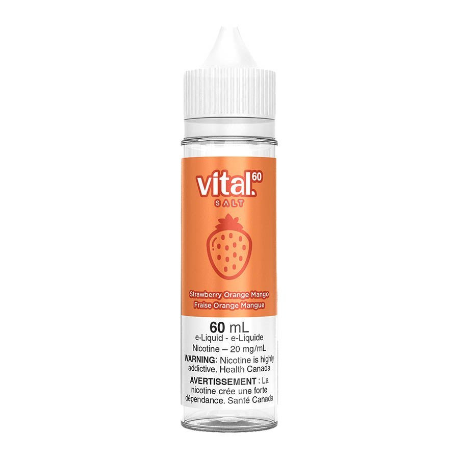 vital salt nic e liquid – strawberry orange mango 60ml